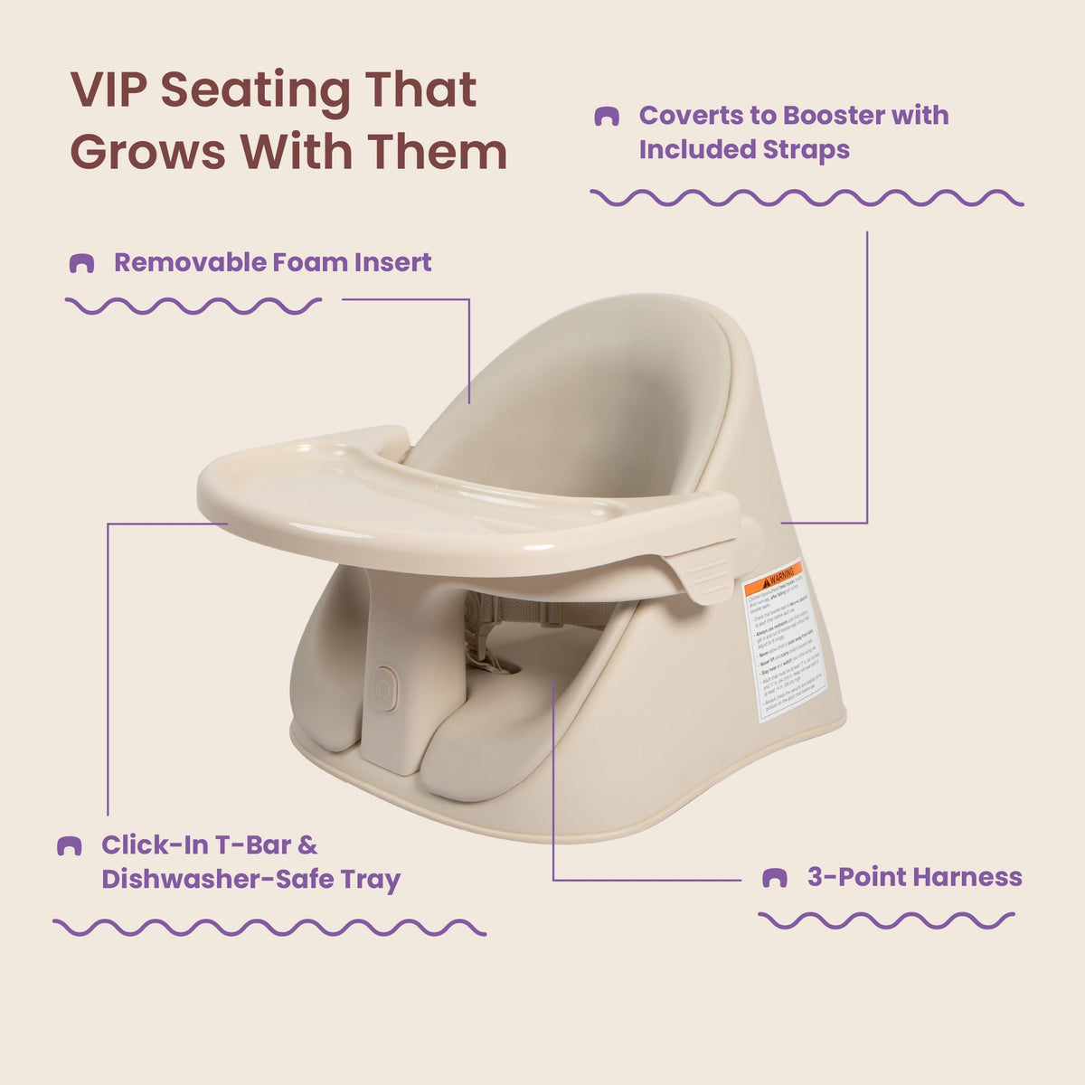 Proper Posture Floor and Booster SeatBooster Feeding SeatBoppy